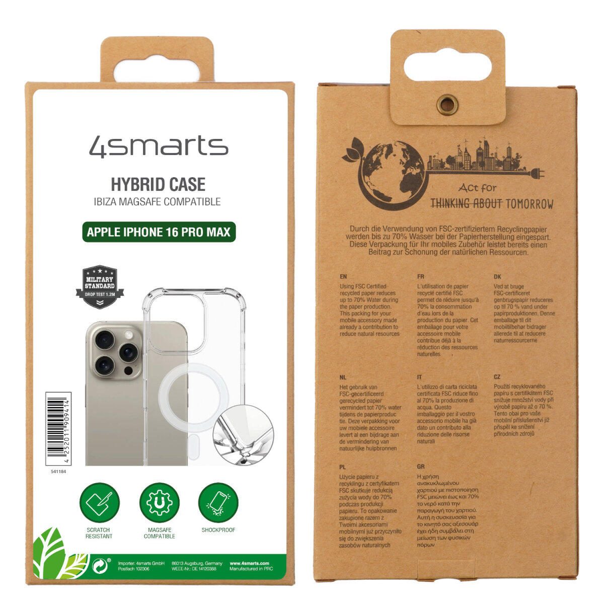 4smarts Hybrid Case Ibiza für Apple iPhone 16 Pro Max MagSafe-kompatibel 4smarts Hybrid Case Ibiza für Apple iPhone 16 Pro Max MagSafe-kompatibel